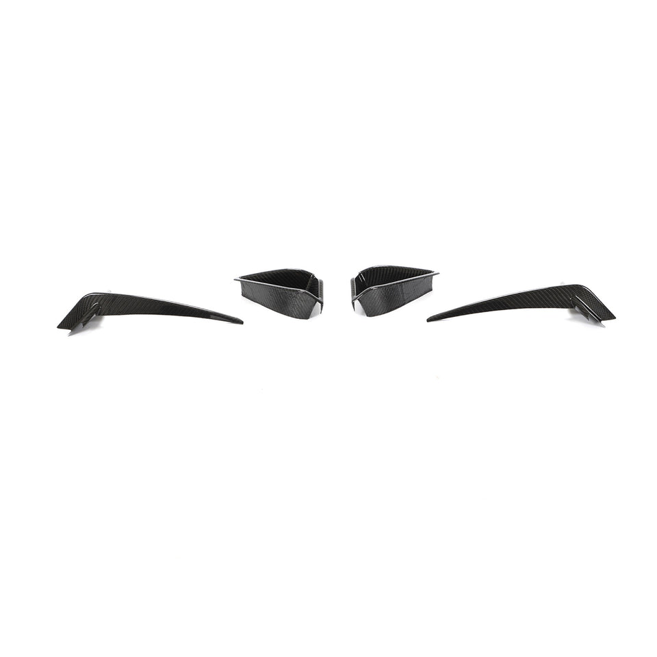 Dry Carbon Mistlampafdekking klein model voor BMW 8 Serie / M8 G14, G15, G16 M-Sport