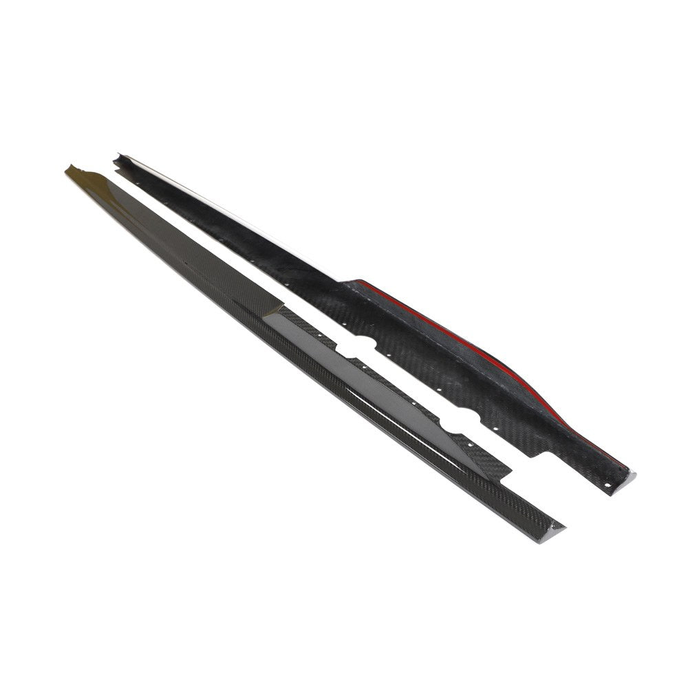 Dry Carbon Side Skirts verlengstukken voor Audi R8 2023
