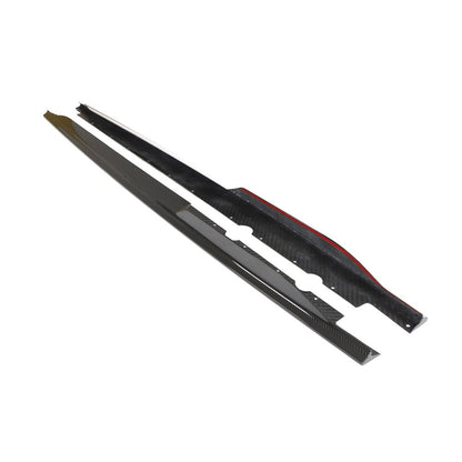 Dry Carbon Side Skirts verlengstukken voor Audi R8 2023