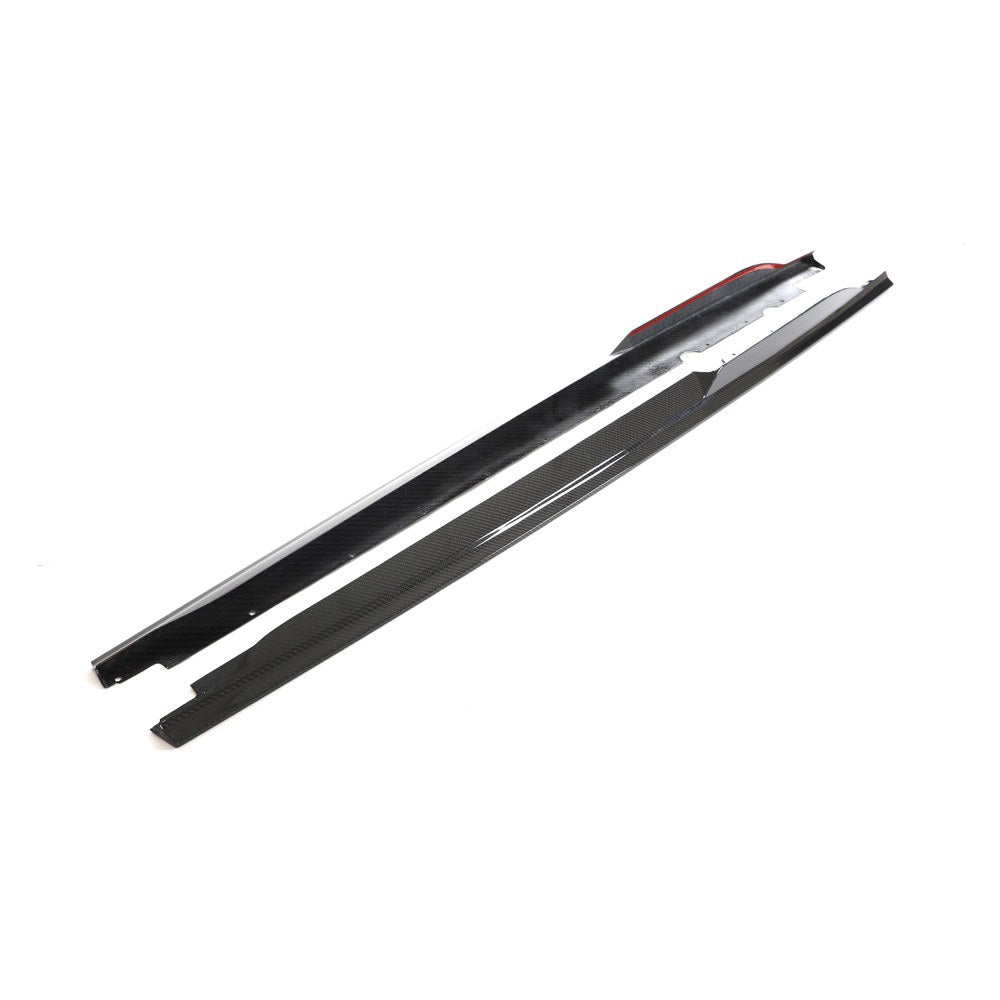 Dry Carbon Side Skirts verlengstukken voor Audi R8 2023