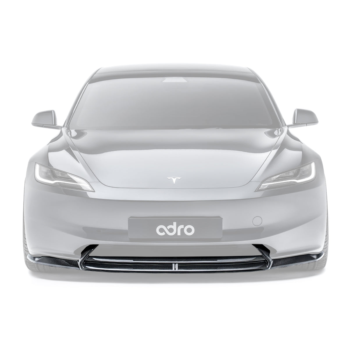 Adro Carbon Front Splitter voor Tesla Model 3 Highland