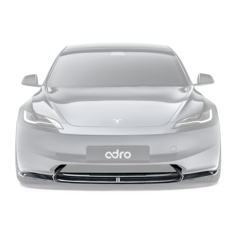 Adro Carbon Front Splitter voor Tesla Model 3 Highland