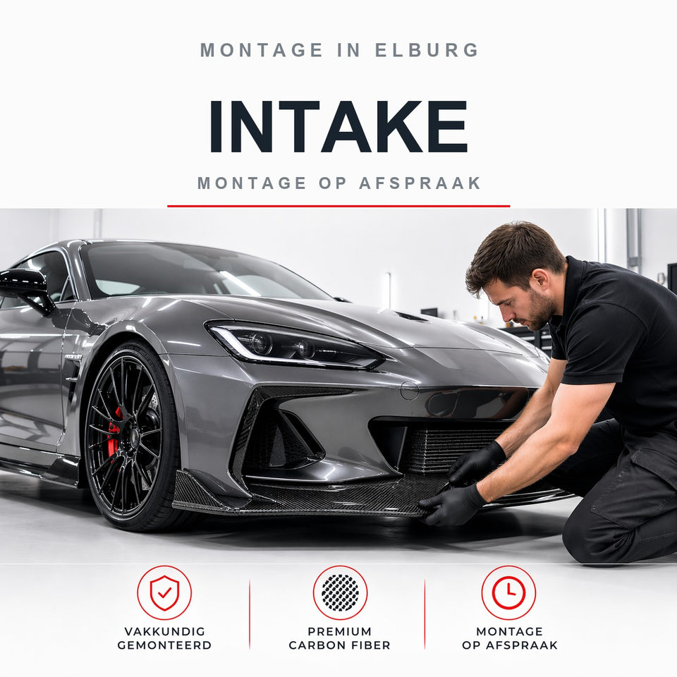 Montage in Elburg: carbon intake laten monteren bij Dynoforce